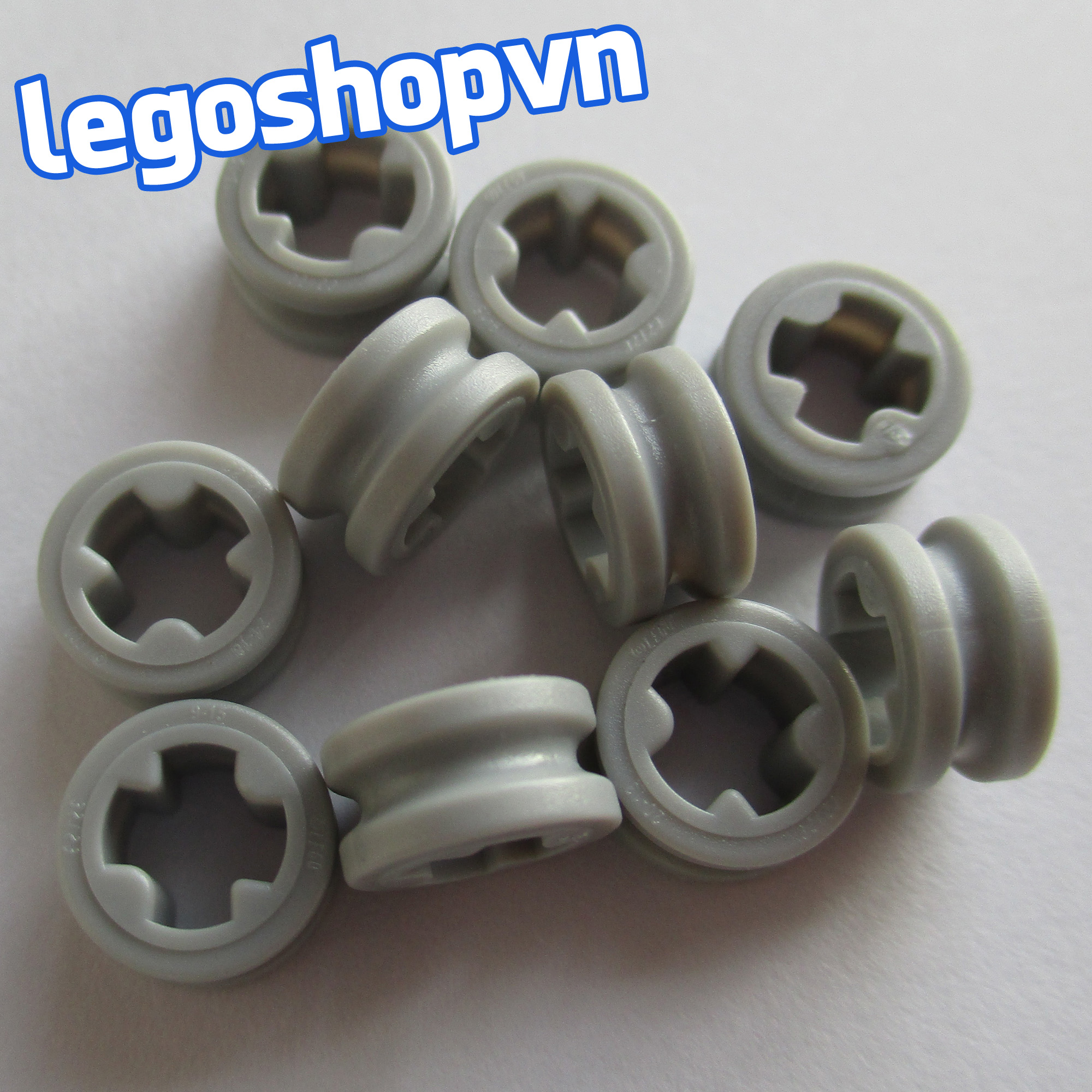 10x LEGO Light Bluish Gray Technic Bush 1/2 Smooth ID 4211573 32123