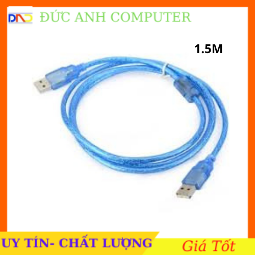 Dây usb nối dài chống nhiễu màu xanh- loại tốt dài 1m5/3m- usb nối dài dây xanh loại tốt