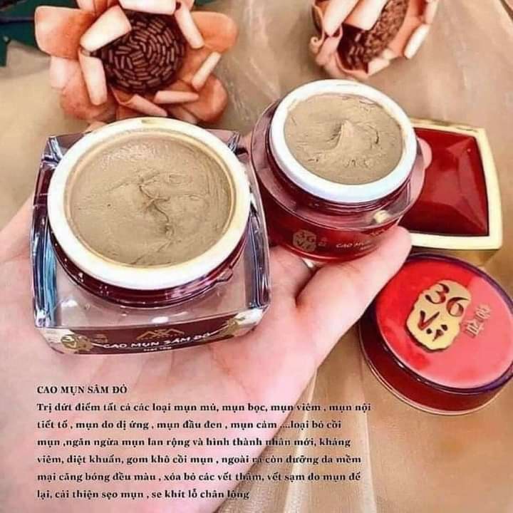 [HCM] (Mới) Cao Mụn Sâm Đỏ 36 Vị (Hộp 15g) Date Mới - Meea Organic