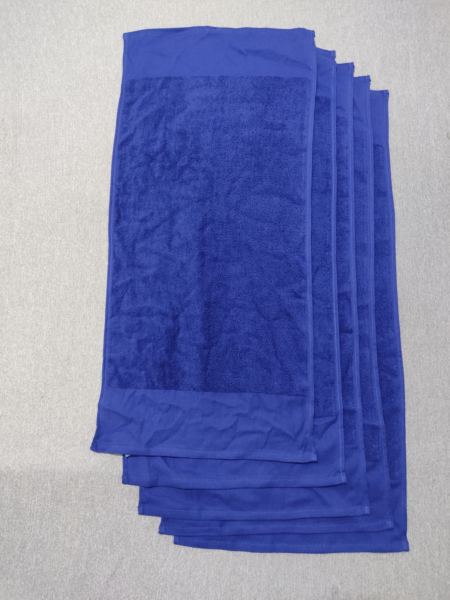 Combo of 5 Sea Blue Towels (Bath Towels)