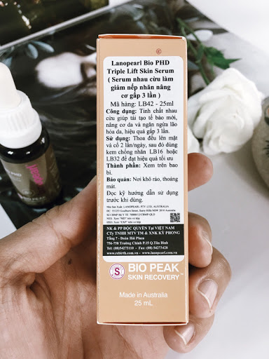 Serum chống lão hóa nhau thai cừu đậm đặc gấp 3 lần Lanopearl Bio PHD Skin 25ml LB42