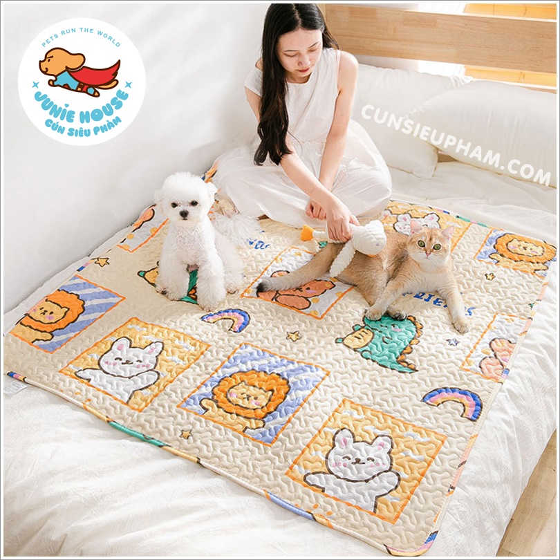 Thảm nệm bông êm ái cho chó mèo (chống thấm nước)
