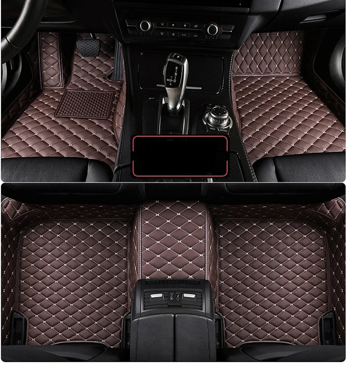 Thảm lót sàn xe mazda 3 đời 2019-2023, thảm 5d mẫu da cao cấp, kết hợp rối sàn, chuẩn form. kiểu may thành cao có túi đựng đồ sang trọng