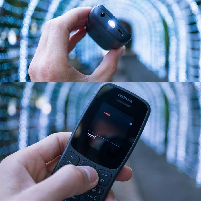 Điện thoại Nokia 106 (2018) 2 Sim( Máy đã sử dụng ) được thay vỏ mới,pin sạc mới