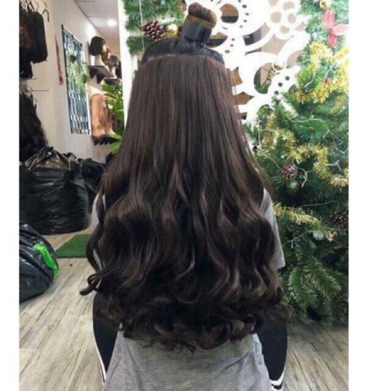 [Mã FAXANH1505 giảm 10K đơn 50K] Tóc giả nữ 🌸FREESHIP🌸 Tóc kẹp xoăn như tóc -V45