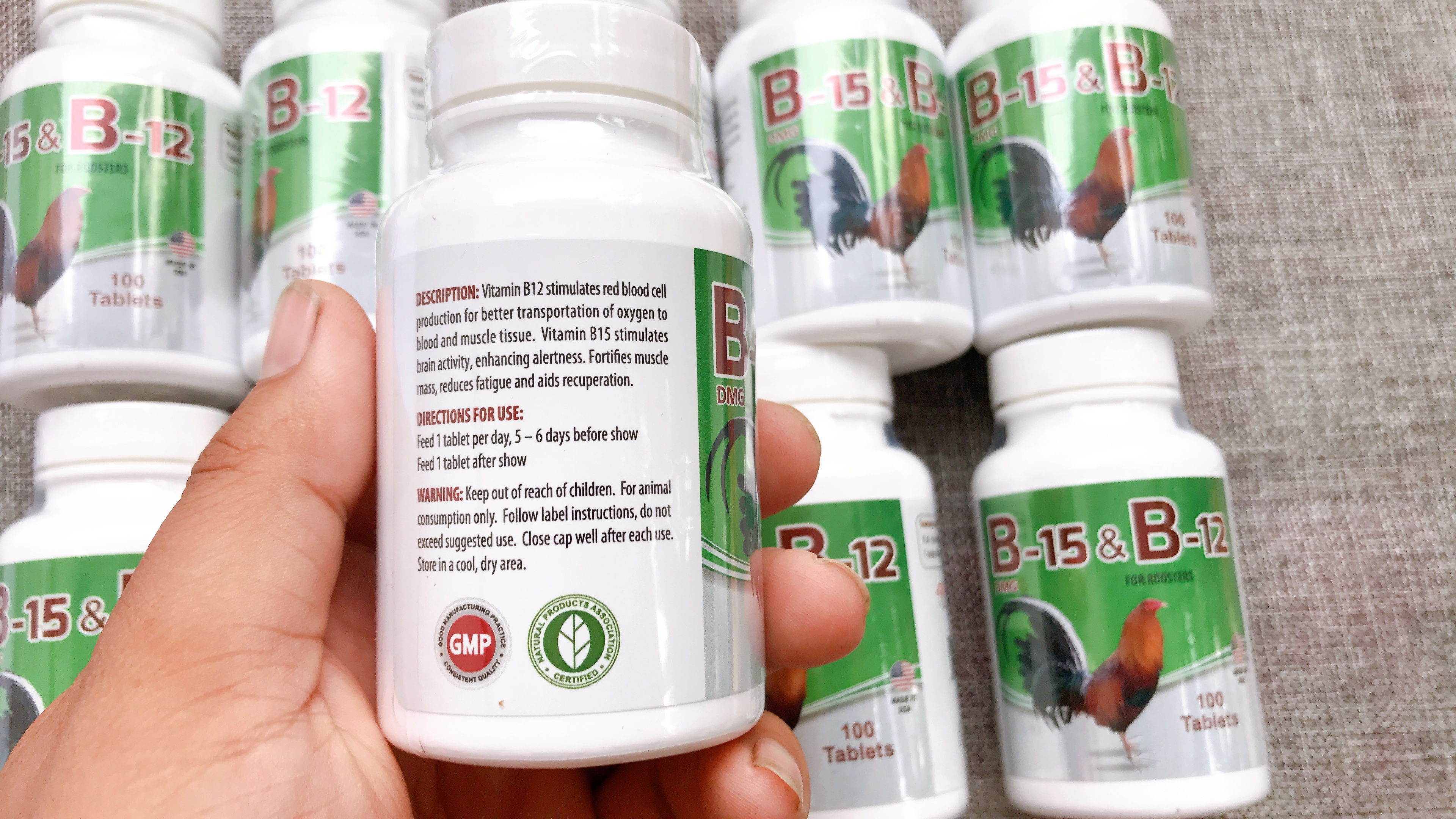 Vitamin B15 & B12 nuôi chế độ đơn giản hiệu quả