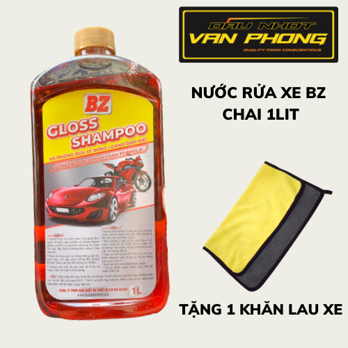 NƯỚC RỬA XE BZ CHAI 1 LÍT