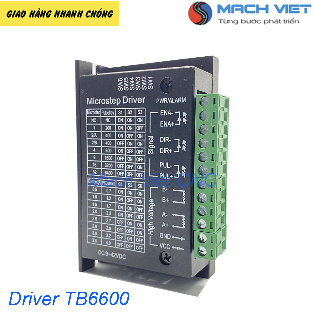 Mạch điều khiển động cơ bước TB6600 giá rẻ bảo hành 6 tháng