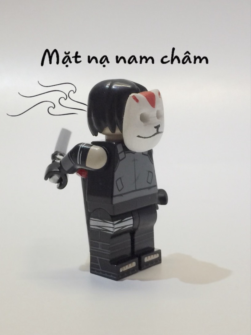 Minifigure ITACHI UCHIHA (Anbu) kèm phụ kiện mặt nạ và kiếm, vỏ kiếm (Nhân vật trong Naruto Anime)
