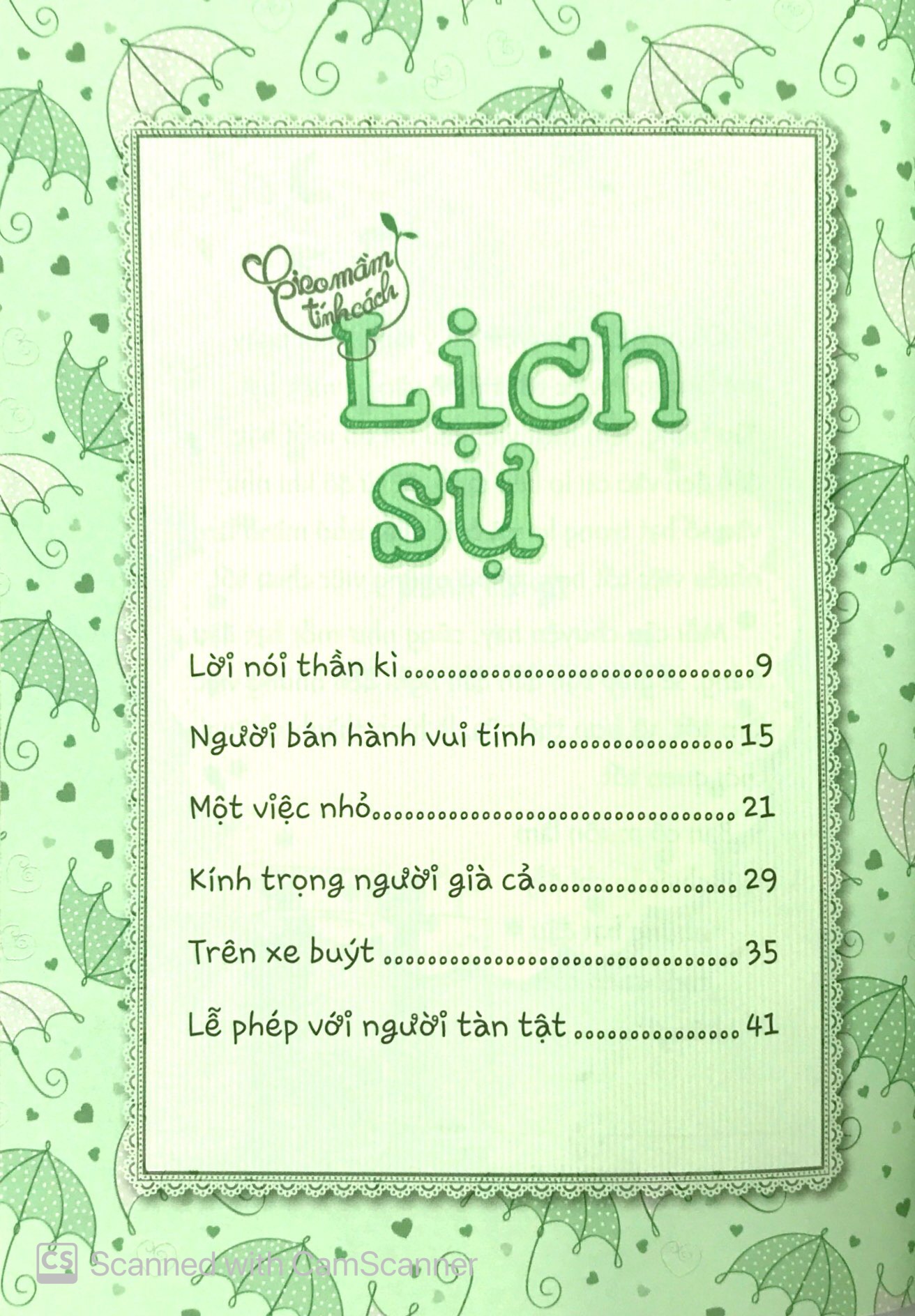 Gieo Mầm Tính Cách - Lịch Sự