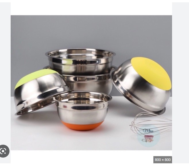 Âu / Thố Trộn Bột Đế Silicon Chống Trượt Size 20cm