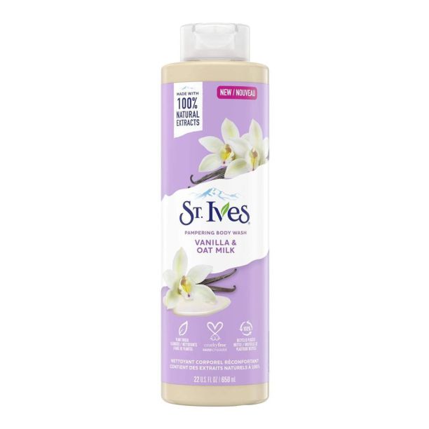 Sữa tắm st.ives soothing vanilla và oat milk 650ml - mỹ