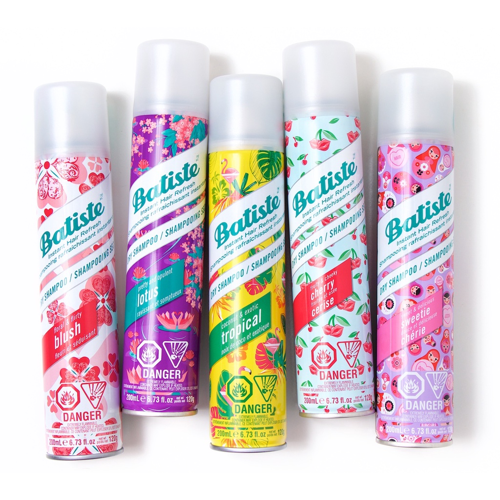 Dầu Gội Khô Batiste Dry Shampoo 200ml