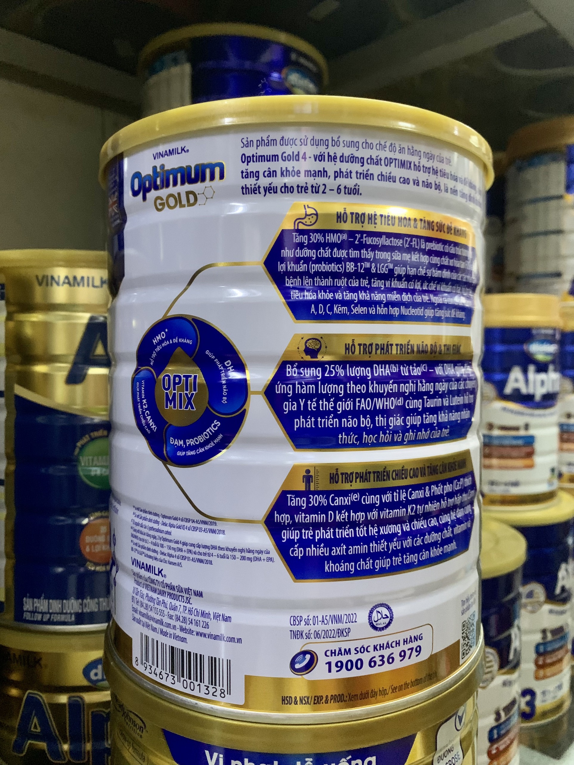 Sữa Optimum Gold 4 HMO 1.45KG (trẻ từ 2 – 6 tuổi)