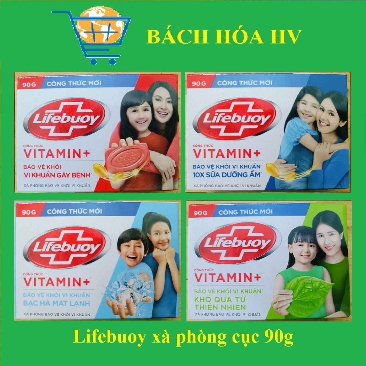 Lifebuoy xà phòng cục 90g - BACH HOA HV
