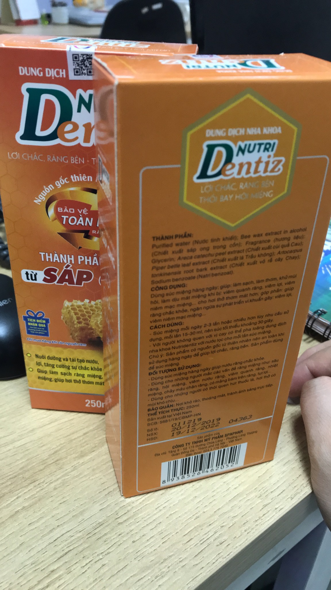 [HCM]NUTRIDENTIZ - Dung Dịch Nha Khoa Cho Răng Lợi Chắc Khỏe (Chai 250ml)