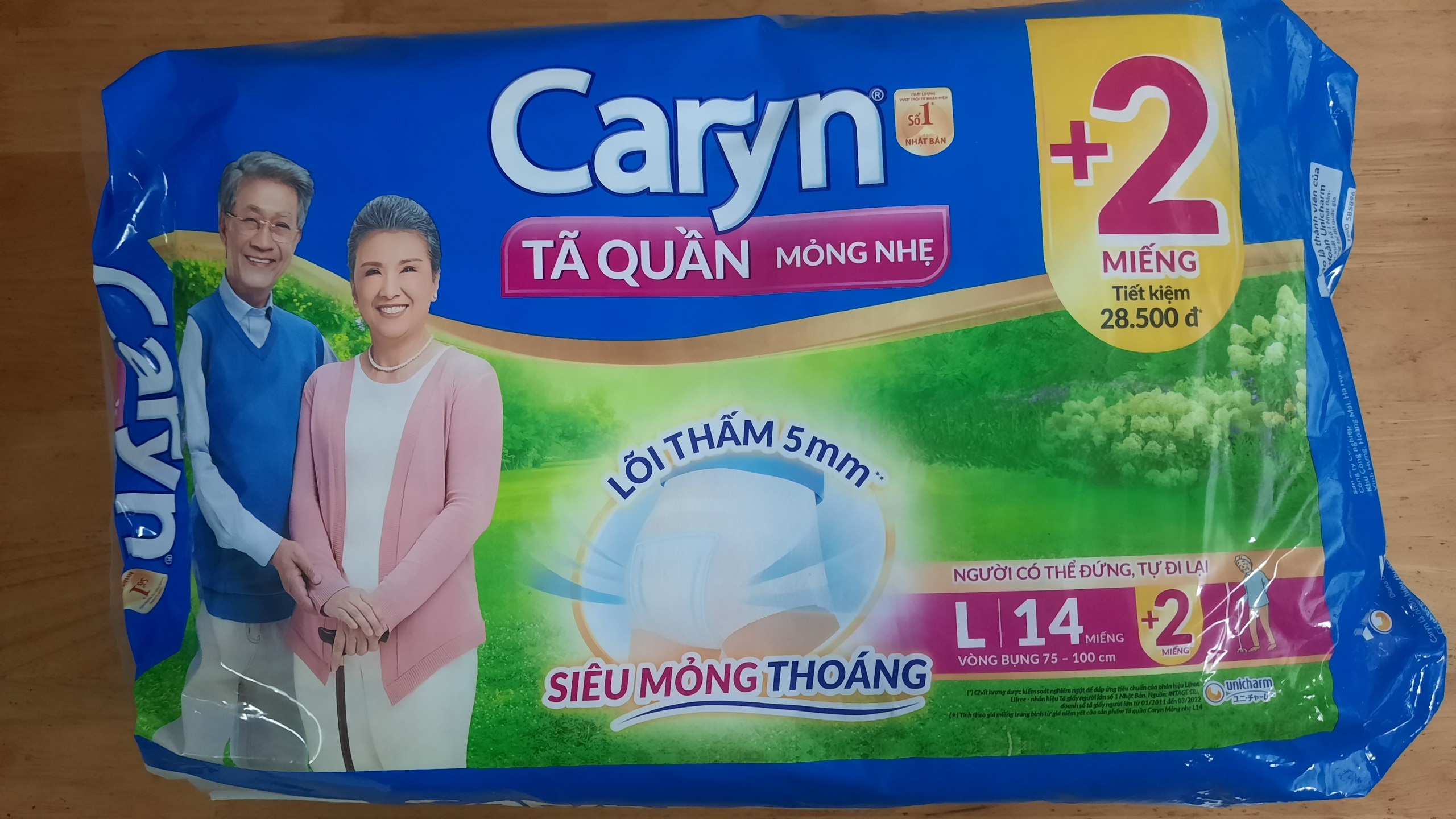Tã Quần Caryn (M16, L14, XL12) + 2 miếng - BACH HOA HV
