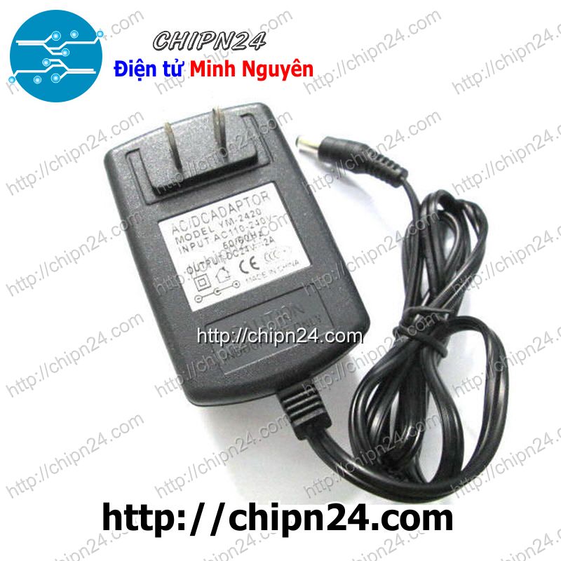 [1 cục] Nguồn Adapter 24V 2A (Hàng Tốt)