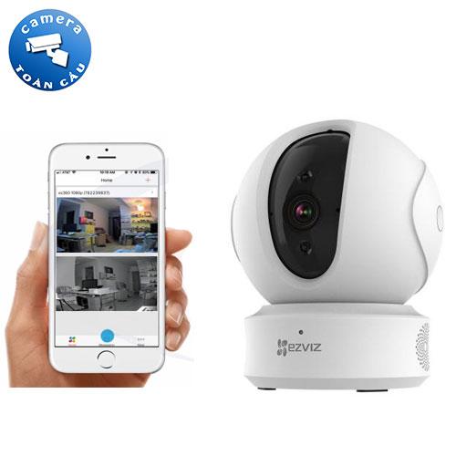[100% CHÍNH HÃNG] Camera IP Wifi EZVIZ CS-CV246 C6CN 2.0MP (Bản Nâng Cấp C6CN 2K+ 4MP) - Xoay 360 Thông Minh - Camera Giám Sát WIFI Không Dây + Đàm Thoại 2 Chiều - Camera Toàn Cầu