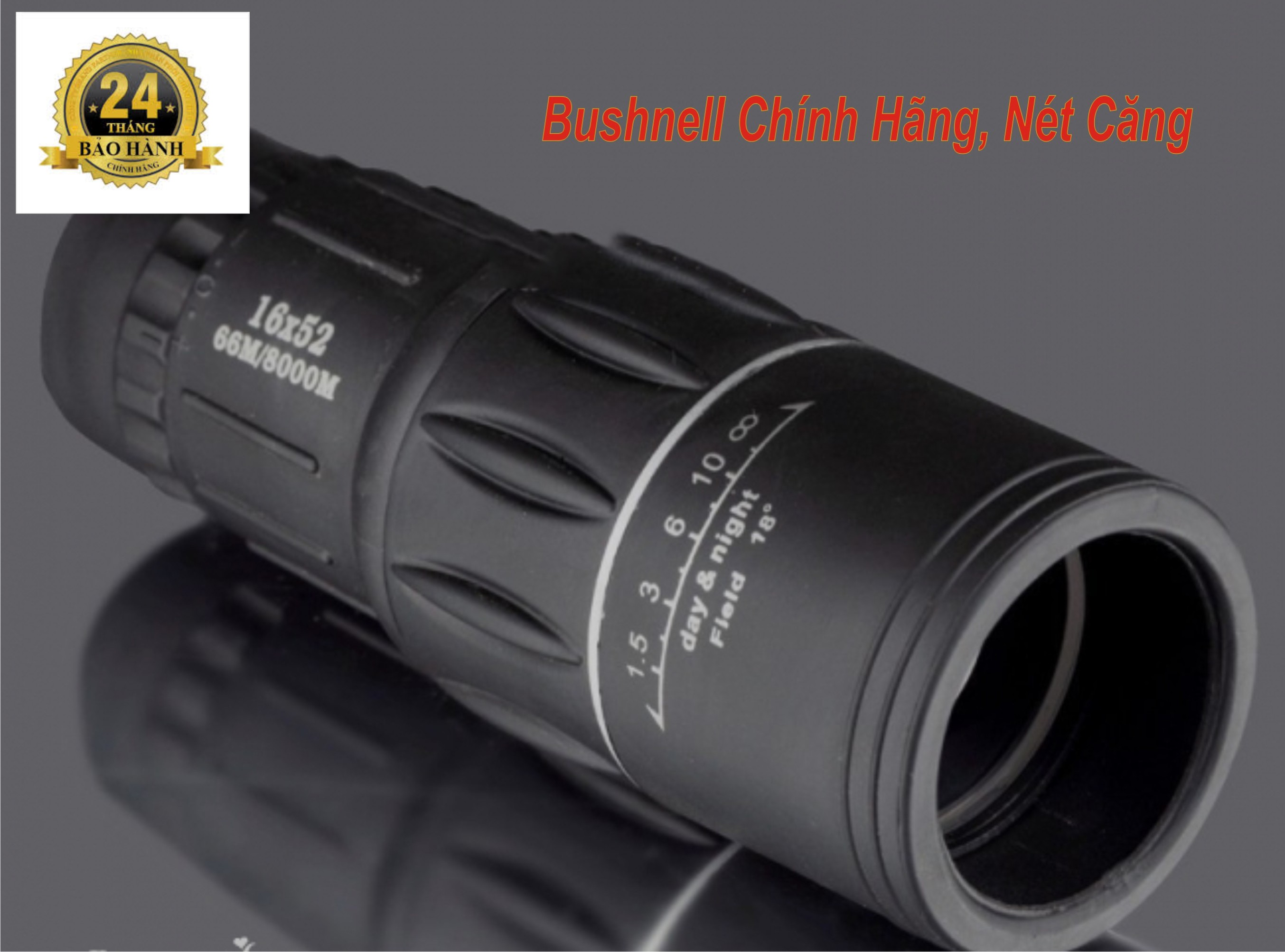 Ống Nhòm Siêu Xa 16x52 - Ống nhòm 1 mắt Bushnell 16 52. Hàng chính hãng