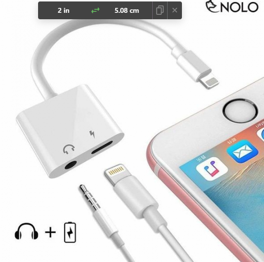 (FREE SHIP TOÀN QUỐC) Cáp Chuyển Iphone 2in1 Lightning + 3.5 Xịn MẪU MỚI 2022