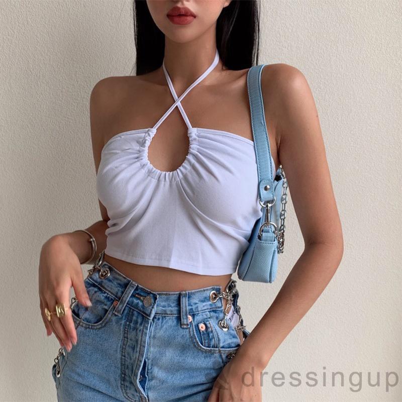 Áo Croptop Ống Khoen Ngực A5140