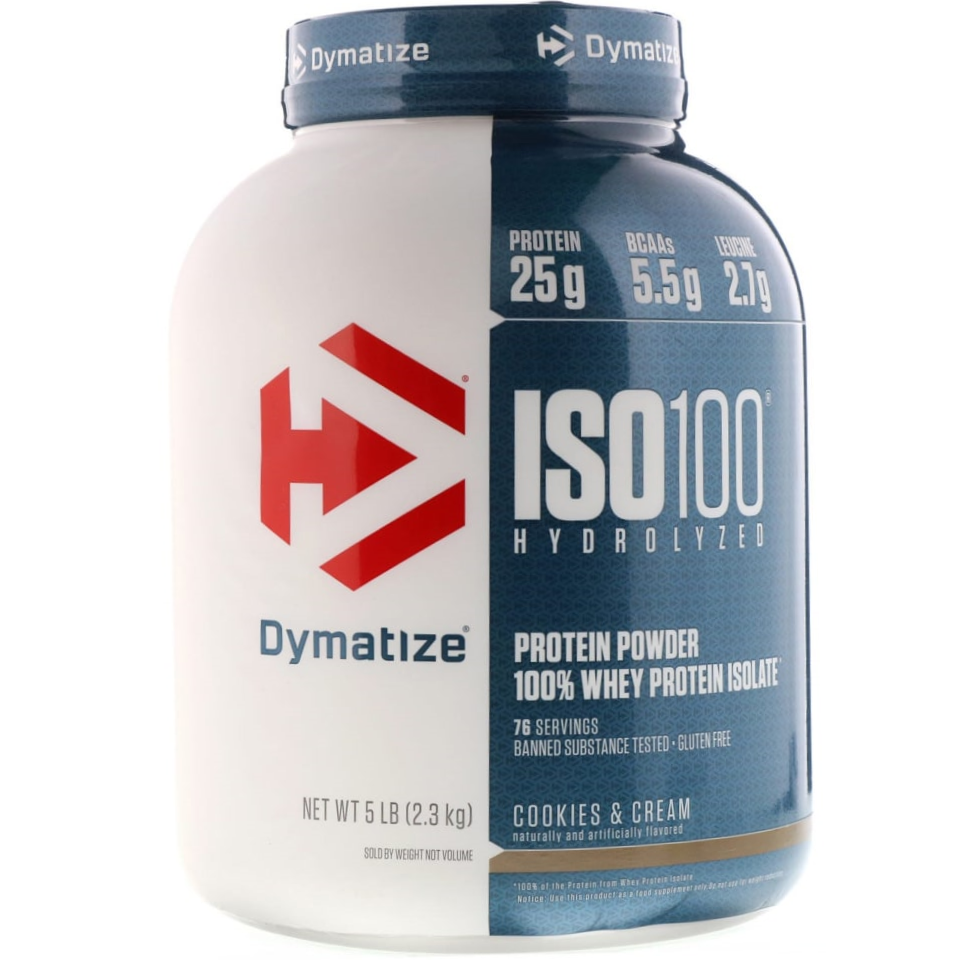 [ CHÍNH HÃNG] Sữa tăng cơ Iso100 Dymatize Whey Protein Isolate tăng cơ nạc 5Lbs (71 lần dùng)