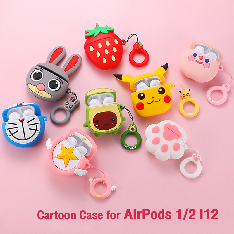 Cartoon Cute Silicone Case for Airpods 2 Gen