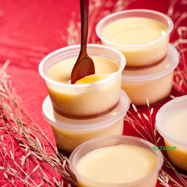 100 Hũ bánh Flan ( Hũ + nắp )