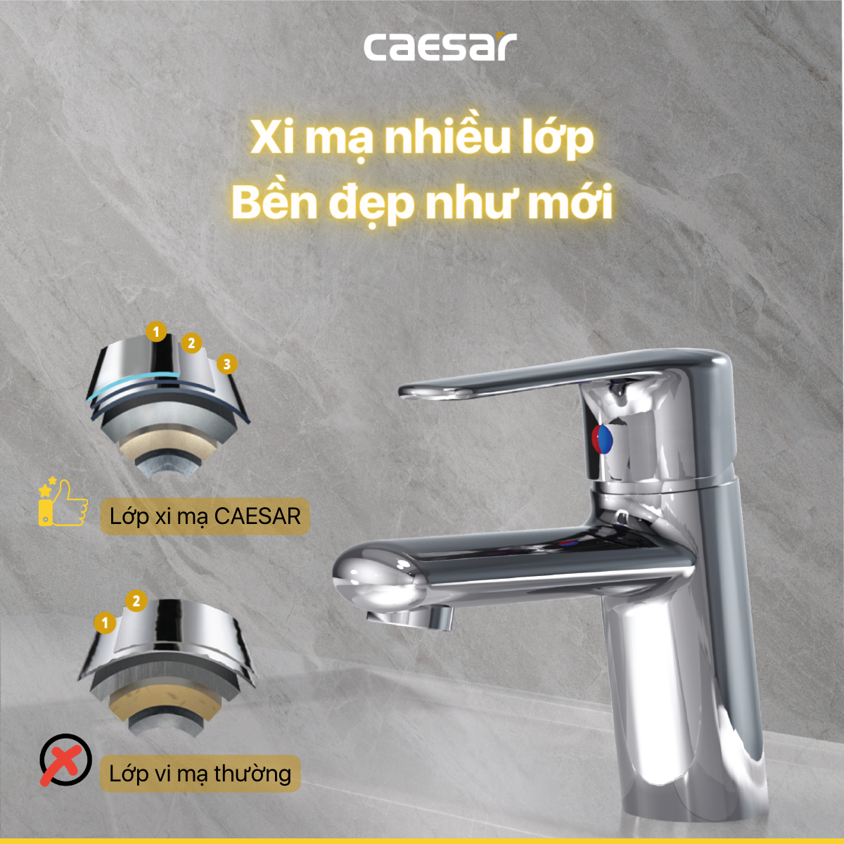Vòi Lavabo Nóng Lạnh B430CU