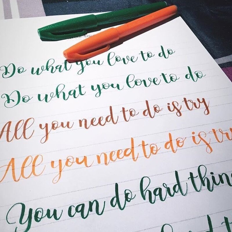 Bút lông thư pháp Pentel Brush pen Touch