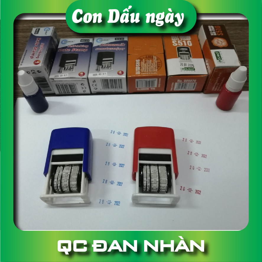 con dấu ngày tháng năm chữ cao 4mm