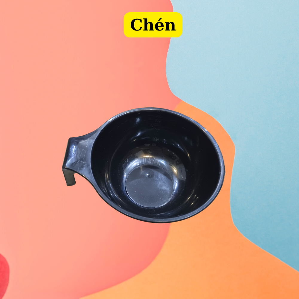 Chén , lượt , mũ trùm, bao tay nilong - - dụng cụ tẩy nhuộm tóc