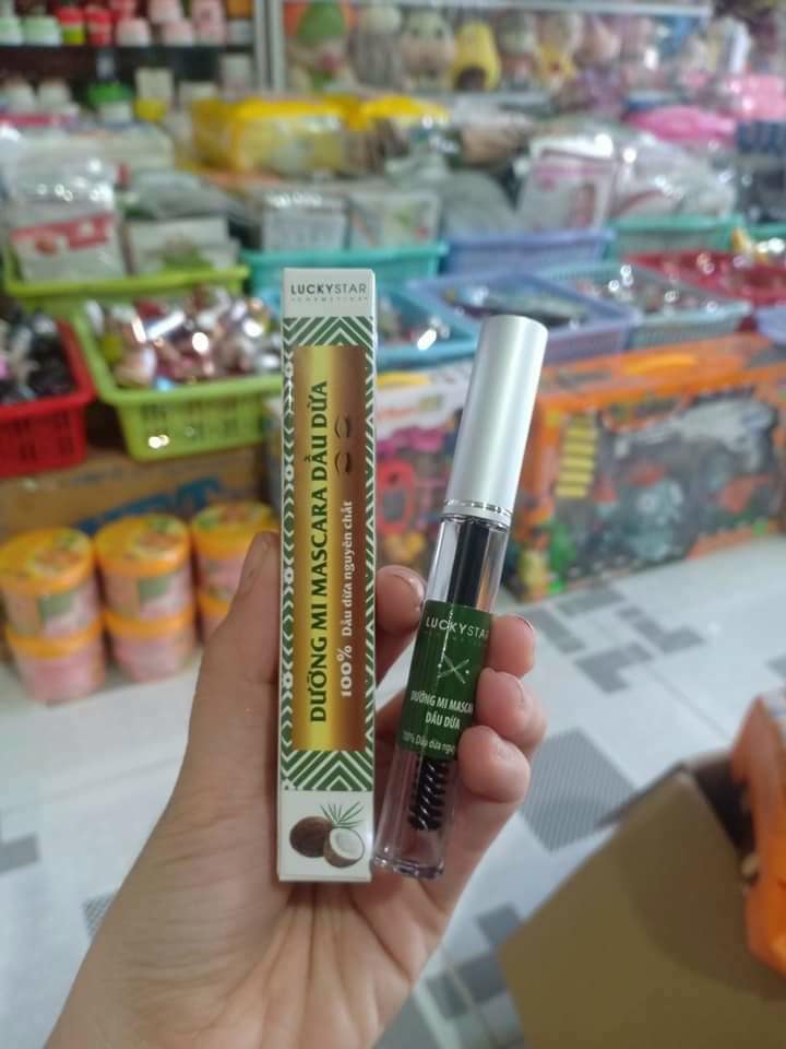 Dưỡng mi Mascara dầu dừa Lucky Star- 10ml