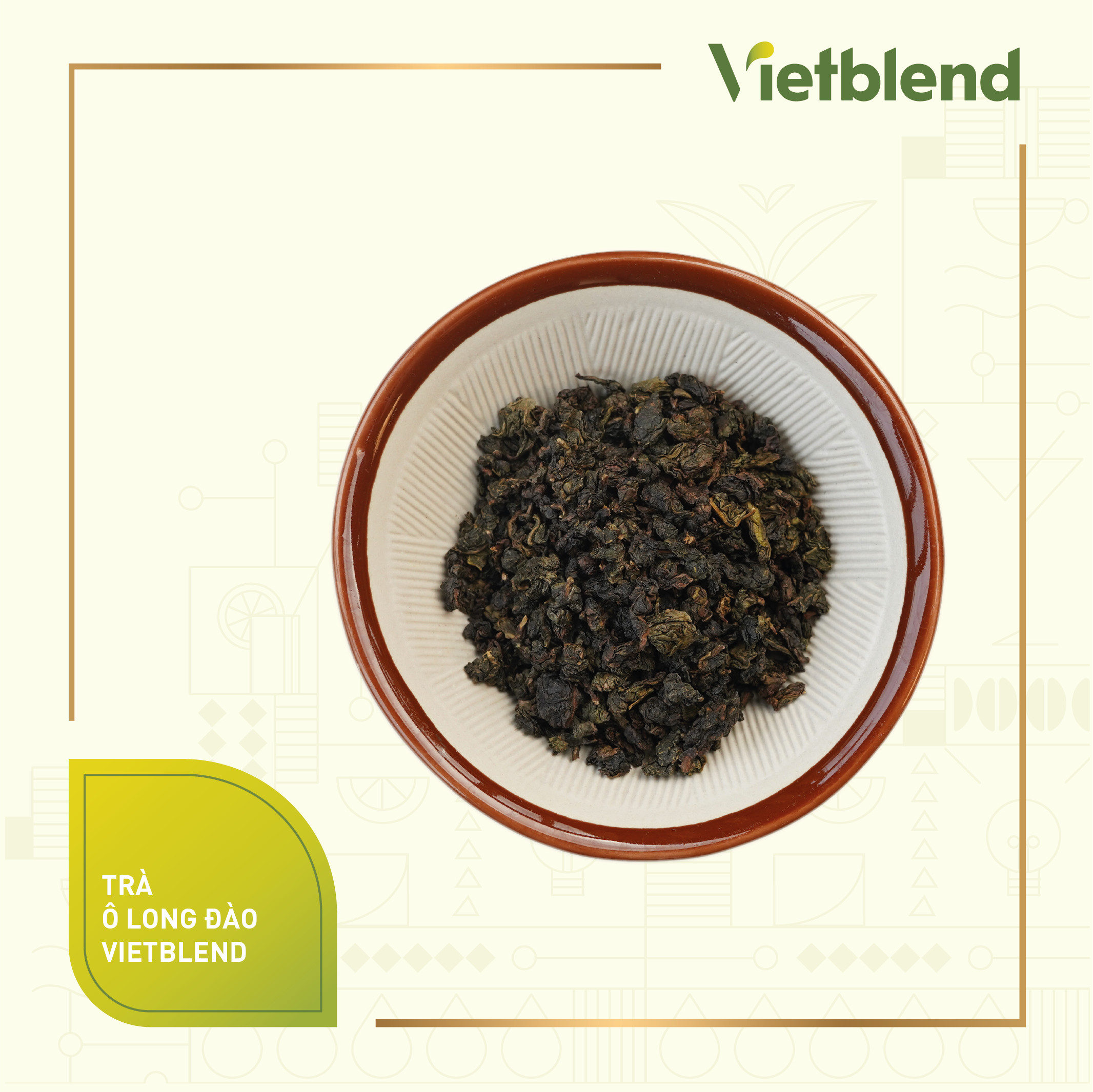 Trà Ô Long Đào VIETBLEND Túi 500g