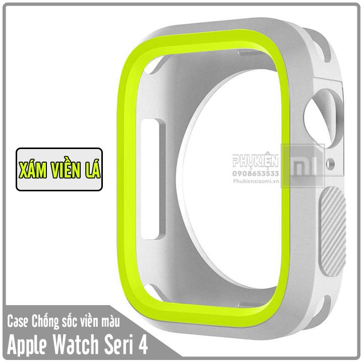 [10 màu] Case dành cho Apple Watch Seri 4 chống sốc viền màu