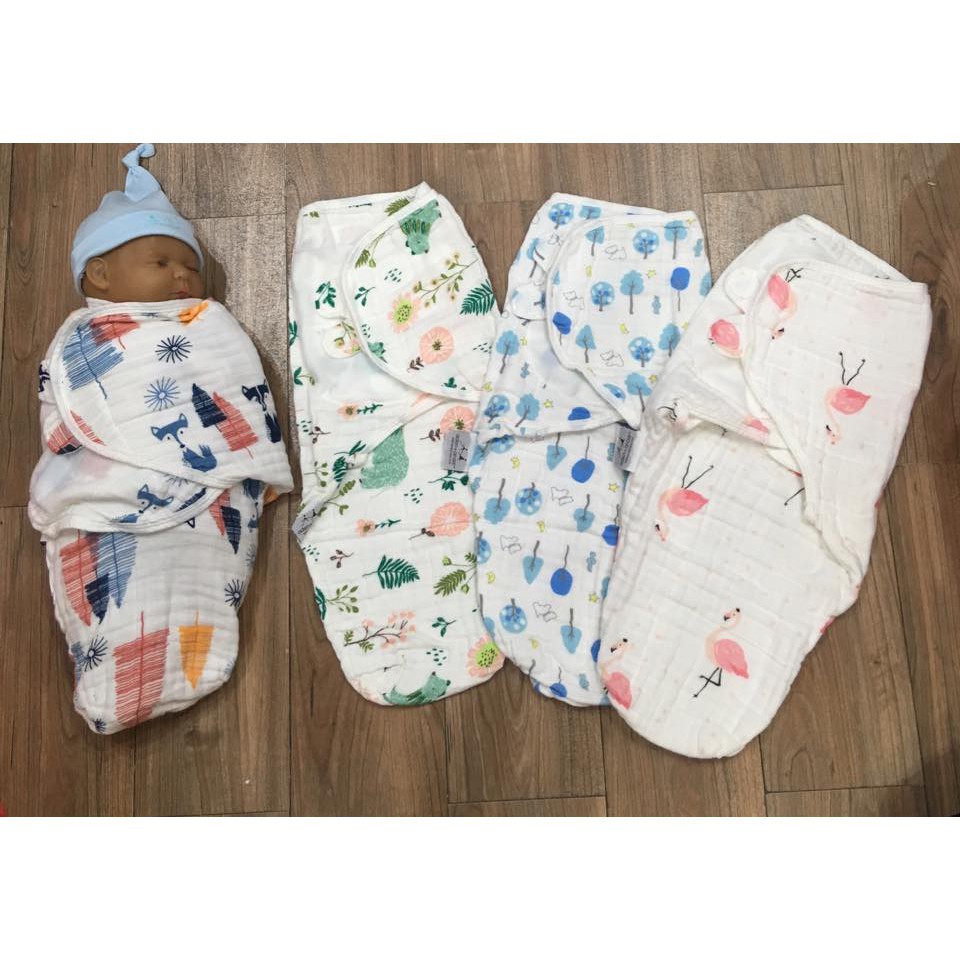 [Ảnh Thật] Ủ Kén Sơ Sinh Xô Aden And Anais Cho Bé