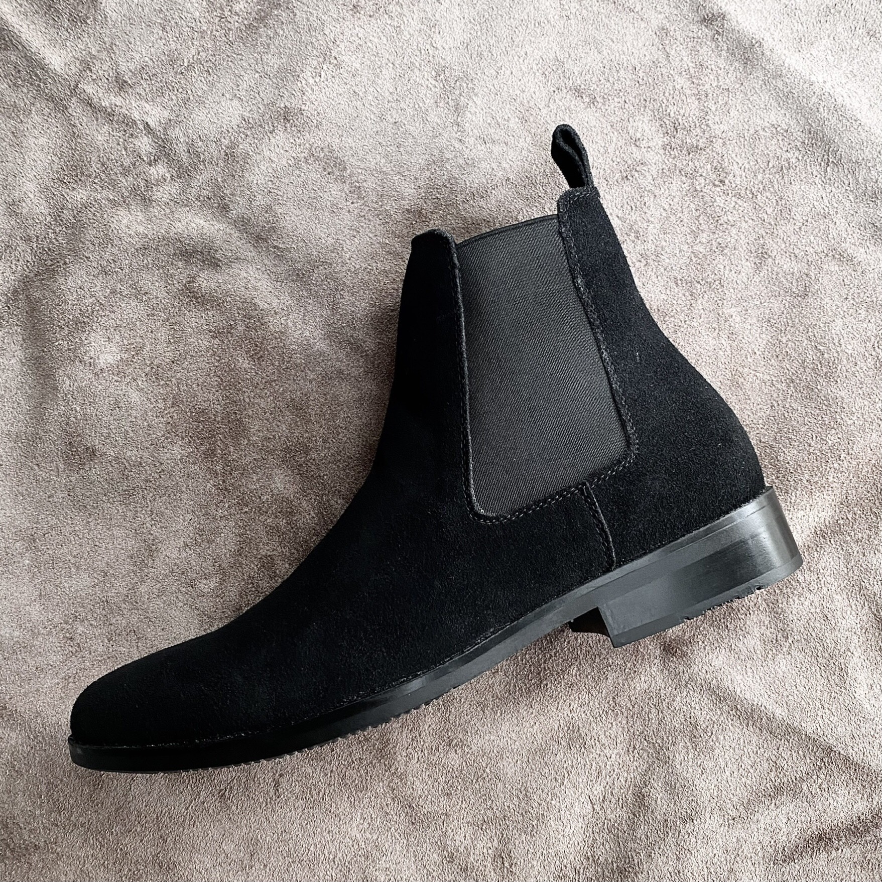 Giày Nam Chelsea Boot Da Bò Thật TEFOSS HT350 Đen