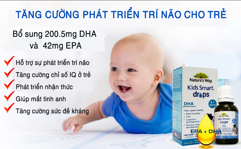 Nature's Way Kid Smart Drop Bổ Sung DHa Cho Bé 20ml - Chemistware