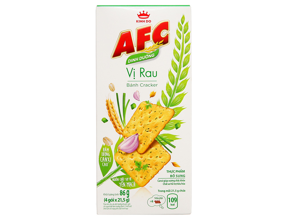 Bánh cracker afc dinh dưỡng vị rau