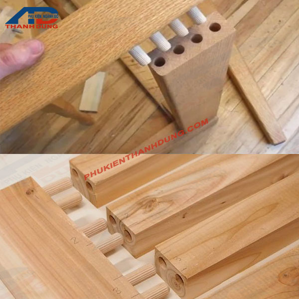 [GÓI 20 CÁI]Chốt Gỗ Ghép Mộng 8x30