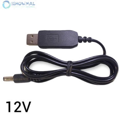 Cáp chuyển đổi usb 5v sang jack 5v 9v 12v jack 5.5 * 2.1mm