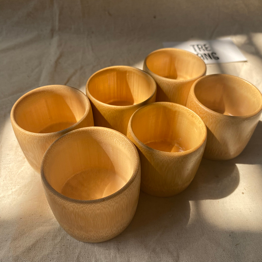 Bamboo Handicraft Bamboo Cup | Bamboo wooden cup | Eco friendly bamboo mugs | 100% Eco Friendly | Wooden mugs