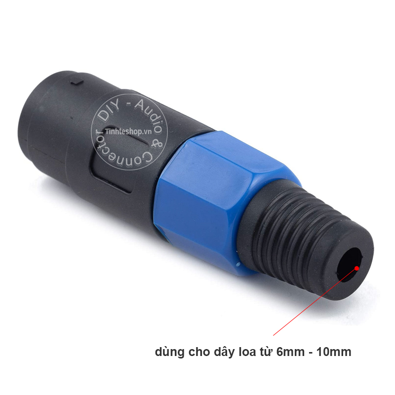 Giắc loa cổng cái  4 pin - Đầu hàn jack loa speakon female - Đầu nối jack loa cổng cái OD-10mm 1 chiếc