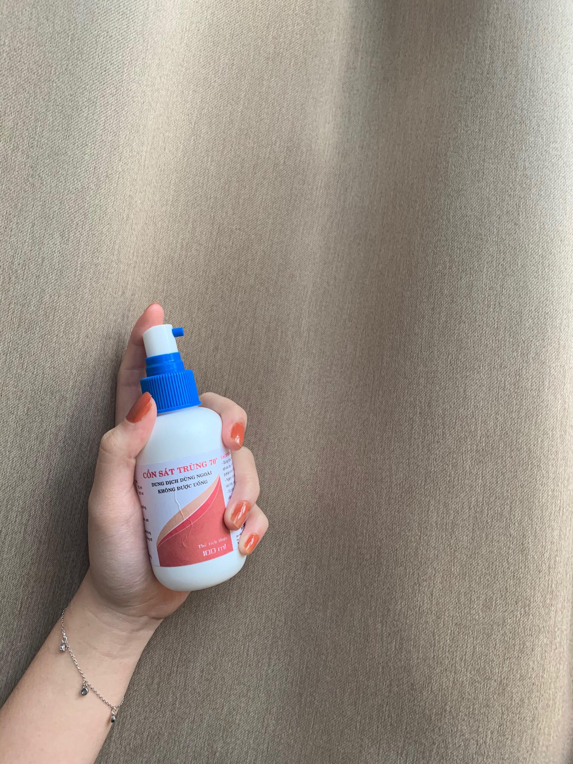 Combo 3 Chai xịt cồn sát trùng Hanvet 70 độ - lọ 100ml (phòng chống virut Corona)