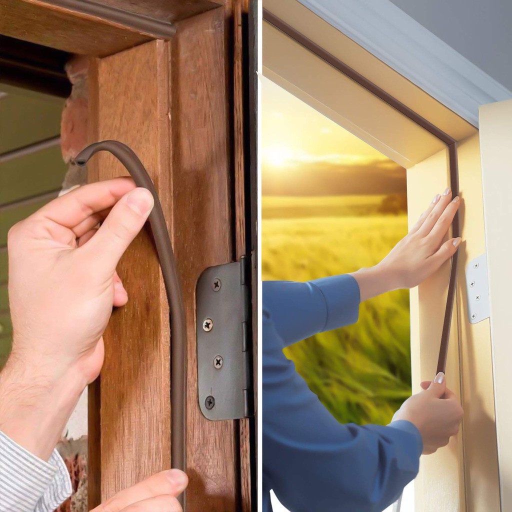 6 Mét Ron Nẹp Khung Cửa Chống Gió Lùa Cách Âm, Chống Va Đập