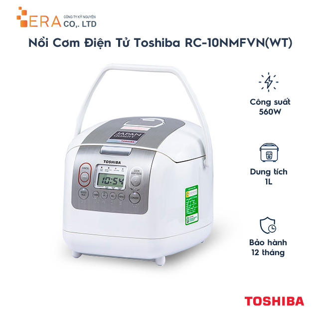 Nồi Cơm Điện Tử Toshiba RC-10NMFVN (WT) 1Lit