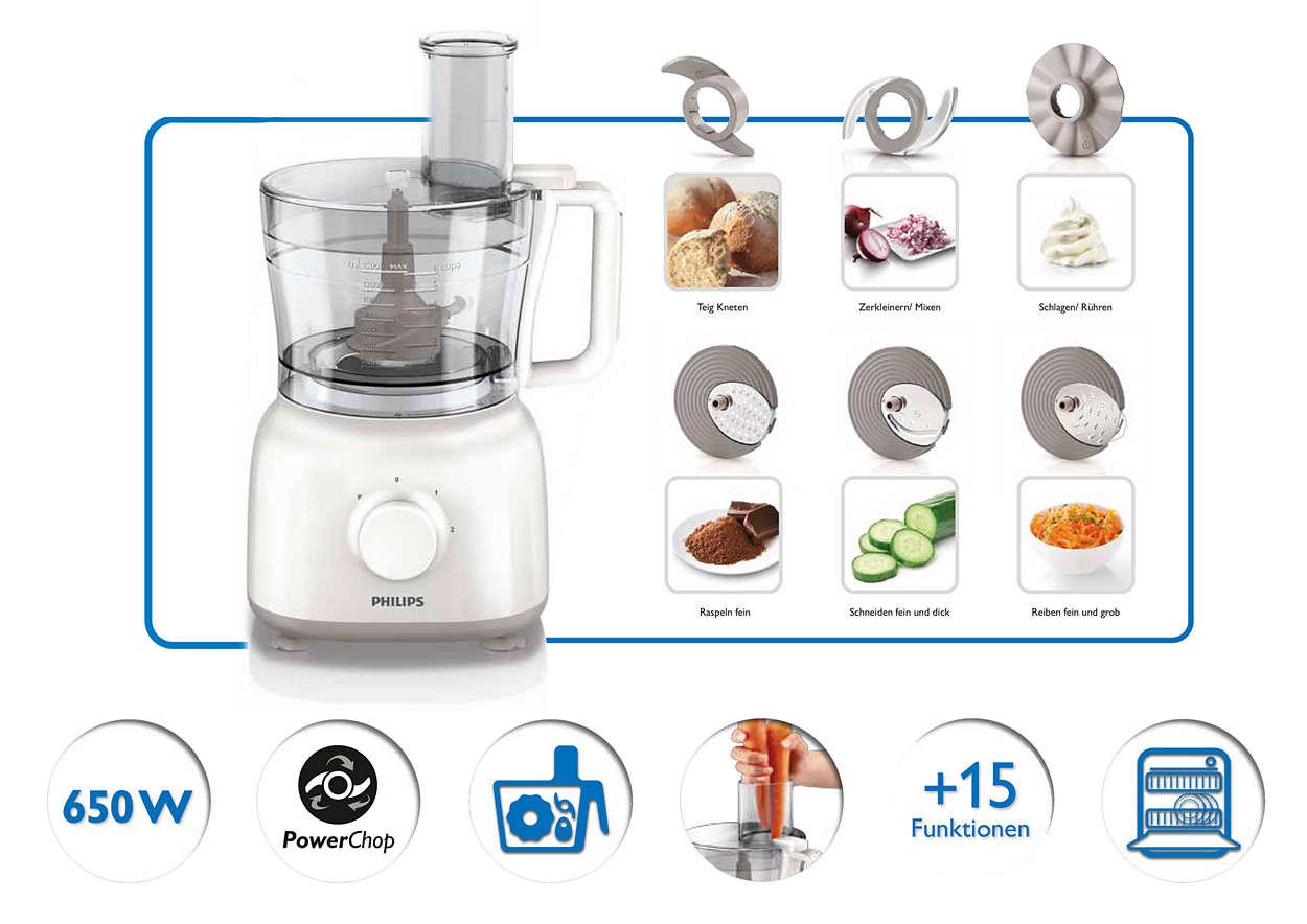 Máy xay thực phẩm đa năng Philips HR7627 650W