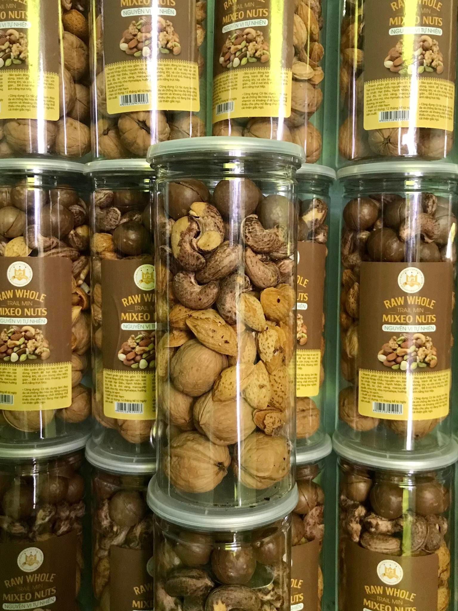 500G Hạt Dinh Dưỡng Mix 4 loại hạt Granola Mixeo Nuts nứt vỏ tự nhiên LOẠI
