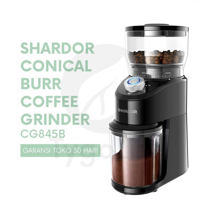 Máy xay hạt cà phê cao cấp thương hiệu shardor cg845b 200w - hàng chính hãng